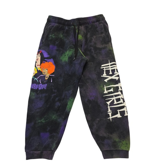Hot Topic Scooby-Doo Tie Dye Sweatpants Joggers Size M Unisex Cartoon Lounge - Picture 1 of 9
